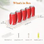 Lifewit Floating Shelves for Wall, 6 Pack 15" Clear Acrylic Shelf Room Decor for Book/Figures/Photo/Makeup in Bathroom, Book Shelf, Living Room, Bedroom, Kitchen Storage and Organization - Image 4