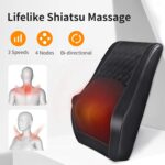 Boriwat Back Massager with Heat, 3D Kneading Massage Pillow for Back, Neck, Shoulder, Leg Pain Relief Deep Tissue, Gifts for Women Men Mom Dad - Image 5