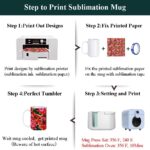 ABBSH Sublimation Mugs, Sublimation White Coffee Mugs Tazas Para Sublimacion Blank 11 OZ With Box for for Coffee, Soup, Tea, Milk, Latte, Hot Cocoa Set of 12 - Image 4