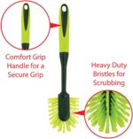 Pine-Sol Scrub Brush Set - Long Handle Cleaning Brushes with Heavy Duty Bristles and Comfort Grip - Scrubbers for Kitchen, Household, and Dishwashing, 5 Pieces - Image 3