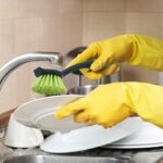 Pine-Sol Scrub Brush Set - Long Handle Cleaning Brushes with Heavy Duty Bristles and Comfort Grip - Scrubbers for Kitchen, Household, and Dishwashing, 5 Pieces - Image 9