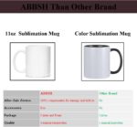 ABBSH Sublimation Mugs, Sublimation White Coffee Mugs Tazas Para Sublimacion Blank 11 OZ With Box for for Coffee, Soup, Tea, Milk, Latte, Hot Cocoa Set of 12 - Image 8