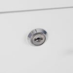 File Cabinet - 2-Drawer Cabinet with Lock and Deep Drawer Storage - Rolling Filing Cabinet for Under The Desk, Home, or Office by Lavish Home (White) - Image 11