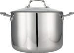 Tramontina Tri-Ply Clad Stainless Steel 8-Quart Stock Pot with Glass Lid, Induction-Ready Pasta Pot, Dishwasher-Safe, NSF-Certified - Image 3