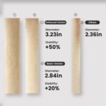 Gardner Pet 65in Heavy Duty Cat Tree Tower for Large Cats, Multi-Level Cat Furniture with Replaceable Sisal Scratching Post, Hammock | Extra-Large Platform & Condo (Beige) - Image 7