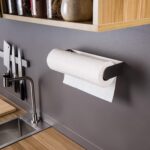 ZUNTO Paper Towel Holder Under Cabinet Self Adhesive Paper Towel Rack (No Drilling), Stainless Steel Wall Mount Paper Towel Holder, Rustproof, Easy Tear - Image 5