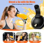 Smoothie Blender, Personal Blender for Shakes and Smoothies,12Pcs Coffee Grinder and Countertop Blenders Combo for Kitchen, Portable Smoothie Blenders with 10oz/17oz x2/23oz Cups (BLACK) (black2) - Image 6