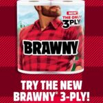Brawny Tear-A-Square Paper Towels, 12 Double Rolls = 24 Regular Rolls, 3 Sheet Sizes (Quarter, Half, Full), Strength for All Messes, Cleanups, and Meal Prep - Image 4