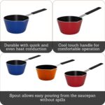 IMUSA USA Nonstick Multi Mini Sauce Pan with Silicone Handle Varies, You May Receive Red, Orange, Blue Color (Pack of 1) - Image 3