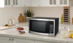Emerson 1.2 Cu. Ft. Microwave Oven with Inverter, Timer & LED Display, 1000W, 10 Power Levels, 8 Pre-Programmed Settings, Removable Glass Turntable with Child Safe Lock, MWI1212SS, Stainless Steel - Image 5