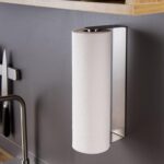 ZUNTO Paper Towel Holder Under Cabinet Self Adhesive Paper Towel Rack (No Drilling), Stainless Steel Wall Mount Paper Towel Holder, Rustproof, Easy Tear - Image 2