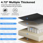 HOFFREE Massage Office Chair with Heat 7 Points Vibration Ergonomic Executive Office Chair with Footrest Reclining High Back Home Office Desk Chairs Black - Image 6