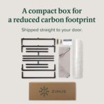 Zinus Aidan Sling Accent Chair, Metal Framed Armchair with Shredded Foam Cushioning, Black - Image 10