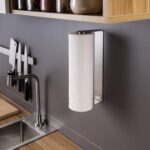 ZUNTO Paper Towel Holder Under Cabinet Self Adhesive Paper Towel Rack (No Drilling), Stainless Steel Wall Mount Paper Towel Holder, Rustproof, Easy Tear - Image 4