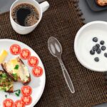 Party Bargains Disposable Cutlery set, SAPPHIRE Design, Clear Color, 360 Pieces: 180 Forks, 120 Spoons, 60 Knives - Image 8