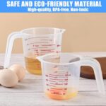 2 Pack Measuring Cup Set, Includes 250Ml (1-Cup), and 500Ml (2-Cup) Plastic Liquid Measuring Cups- Baking, Cooking, Mixing & Measuring Cups, Essential Kitchen Tools - Image 8