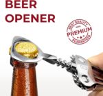 Premium Wine Opener, Wing Corkscrew - Made w/Heavy Duty Stainless Steel Screw & Zinc Alloy Body - Perfect Corkscrew to Open Wine & Beer Bottles - Great Bootle Opener For Bartenders, Restaurants & Home - Image 4