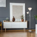 GLOBE Electric 67136 72" Torchiere Floor Lamp with Adjustable Reading Light, Matte White Finish, Frosted Shades, Rotary Switch on Socket, E26 Base - Image 3