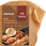 Parchment Paper Sheets, 9x13 In Non-Stick Precut Baking Parchment for Baking, Grilling, Air Fryer, Steaming, and More (Unbleached) - Quarter Sheet Size, Perfect for Bread, Cakes, Cookies, 100PCS - Image 2
