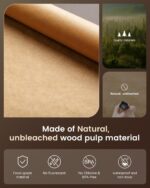 Parchment Paper Sheets, 9x13 In Non-Stick Precut Baking Parchment for Baking, Grilling, Air Fryer, Steaming, and More (Unbleached) - Quarter Sheet Size, Perfect for Bread, Cakes, Cookies, 100PCS - Image 3