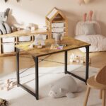 CubiCubi Computer Desk, 32 inch Small Home Office Desk for Small Spaces, Modern Simple Style for Home, Office, Study, Writing, Deep Brown - Image 8