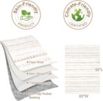 Nakagishi Area Rug Living Room Rugs: 5x7 Washable Boho Large Neutral Farmhouse Soft Moroccan Stain Resistant Indoor Carpet for Bedroom Nursery Kids Playroom Office Dining Room Home House Decor- Brown - Image 10