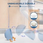 HOTEC 12-PACK BPA Free Unbreakable Plastic Cereal Bowls - Microwave & Dishwasher Safe Soup Salad Camping Bowls, 26OZ, Multicolor - Image 4