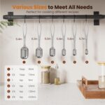 6PCS Narrow Measuring Spoons Set, Stainless Steel Measuring Spoon Fits in Spice Jars, Metal Teaspoon Measuring Spoons, Rectangular Tablespoon, Long Measuring Spoons for Dry & Liquid Ingredients - Image 5