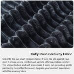 108" Cloud Couch Modular Sectional Sofa for Living Room,L-Shaped Boneless Couch with Deep Seat Chaise,No Assembly Required Foam Sleeper Sofa for Apartments,Plush Corduroy Fabric, Dark Gray - Image 15