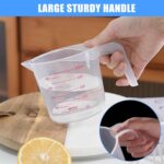 2 Pack Measuring Cup Set, Includes 250Ml (1-Cup), and 500Ml (2-Cup) Plastic Liquid Measuring Cups- Baking, Cooking, Mixing & Measuring Cups, Essential Kitchen Tools - Image 7