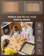 Parchment Paper Sheets, 9x13 In Non-Stick Precut Baking Parchment for Baking, Grilling, Air Fryer, Steaming, and More (Unbleached) - Quarter Sheet Size, Perfect for Bread, Cakes, Cookies, 100PCS - Image 4
