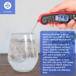 Lonicera Meat Thermometer Digital for Cooking Food. Waterproof & Instant Read for Kitchen Baking, BBQ. with Foldable Probe, Backlight & Calibration (Red) - Image 6