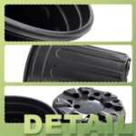 Anyumocz 60 Pcs 1 Gallon Flexible Plant Nursery Pots,Thickened Soft Plastic Seedling Pot with Holes,Flower Plant Container for Succulents,Cuttings,Transplanting,Home Garden(Black) - Image 4