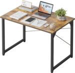 CubiCubi Computer Desk, 32 inch Small Home Office Desk for Small Spaces, Modern Simple Style for Home, Office, Study, Writing, Deep Brown - Image 2