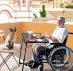 HUANUO Adjustable TV Tray Table - TV Dinner Tray on Bed & Sofa, Comfortable Folding Table with 6 Height & 3 Tilt Angle Adjustments (Black) - Image 3