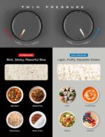 CUCKOO Twin Pressure Rice Cooker 6-Cup Uncooked / 12-Cup Cooked with Nonstick Inner Pot, Versatile Rice Maker & Warmer with 16 Menu Options, Open Cooking Mode, Voice Guide, Gray (CRP-ST0609FG) - Image 7