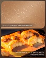 Parchment Paper Sheets, 9x13 In Non-Stick Precut Baking Parchment for Baking, Grilling, Air Fryer, Steaming, and More (Unbleached) - Quarter Sheet Size, Perfect for Bread, Cakes, Cookies, 100PCS - Image 6