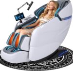 Massage Chair Full Body, 2026 Zero Gravity SL-Track Shiatsu Massage Chairs Recliner with AI Voice, LED Backlight Remote Control, Waist & Calf Heating Phone Controller and Holder G6 White Grey - Image 2