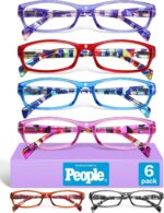 Gaoye 2.5 Reading Glasses for Women, 6 pack Fashion Readers for Women Spring Hinge Eye Glasses, Blue Light Reading Glasses - Image 6