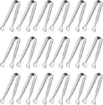Mini Serving Tongs, Anytrp 18-Packs Stainless Steel Sugar Tongs, 4.3inch Ice Tongs Kitchen Appetizers Tongs for Coffee Bar, Tea Party, Desserts Party, Sugar and Ice Bucket - Image 2