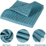 6 Pack Waffle Weave Dish Cloths, 13x13 Inch 100% Cotton Kitchen Towels for Washing Dishes - Super Absorbent, Quick Drying Dish Rags (Mixed Colors) - Image 5