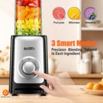 Smoothie Blender, Personal Blender for Shakes and Smoothies,12Pcs Coffee Grinder and Countertop Blenders Combo for Kitchen, Portable Smoothie Blenders with 10oz/17oz x2/23oz Cups (BLACK) (black2) - Image 4
