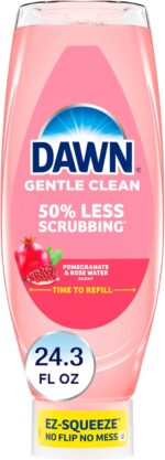 Dawn Gentle Clean EZ-Squeeze Dishwashing Liquid Dish Soap, Pomegranate and Rose Water Scent 24.3 fl oz - Image 2