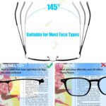 3 Pack Blue Light Blocking Reading Glasses for Men, Stylish Half Frame Metal Computer Readers, Lightweight Spring Hinge Eyeglasses Anti Eyestrain/Glare/UV (Mix Color, Black+Grey+Brown, 1.5) - Image 6