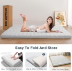 Japanese Futon Floor Mattress, 100% High Density Comfortable Foam, 3.5" Thicken Foldable Mattress Tatami Mat Sleeping Pad, Ideal for Comfort and Support, Kids Floor Lounger Pillow Bed Sofa (Twin） - Image 9
