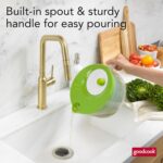 GoodCook Deluxe Salad Spinner - 5 Qt. Capacity, Easy Turn Knob, Built-In Pour Spout, Multi-Use Basket, Durable and Dishwasher Safe, Large Salad Spinner, Kitchen Essentials - Image 7