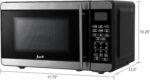 Avanti Microwave Oven 700-Watts Compact with 6 Pre Cooking Settings, Speed Defrost, Electronic Control Panel and Glass Turntable, 0.7-Cu.Ft., Metallic - Image 7