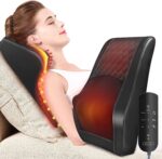 Boriwat Back Massager with Heat, 3D Kneading Massage Pillow for Back, Neck, Shoulder, Leg Pain Relief Deep Tissue, Gifts for Women Men Mom Dad - Image 2