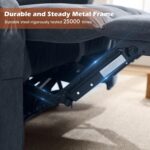 BOSMILLER Reclining Loveseat with Cup Holders for Living Room 2 Seat Manual Loveseat Recliner with Side Pocket - Image 7