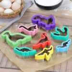 Dinosaur Cookie Cutters Set - Stainless Steel Shaped Cookie Candy Food Cutters Molds for DIY, Kitchen, Baking, Kids Dinosaur Theme Birthday Party Supplies Favors (8pack) - Image 3